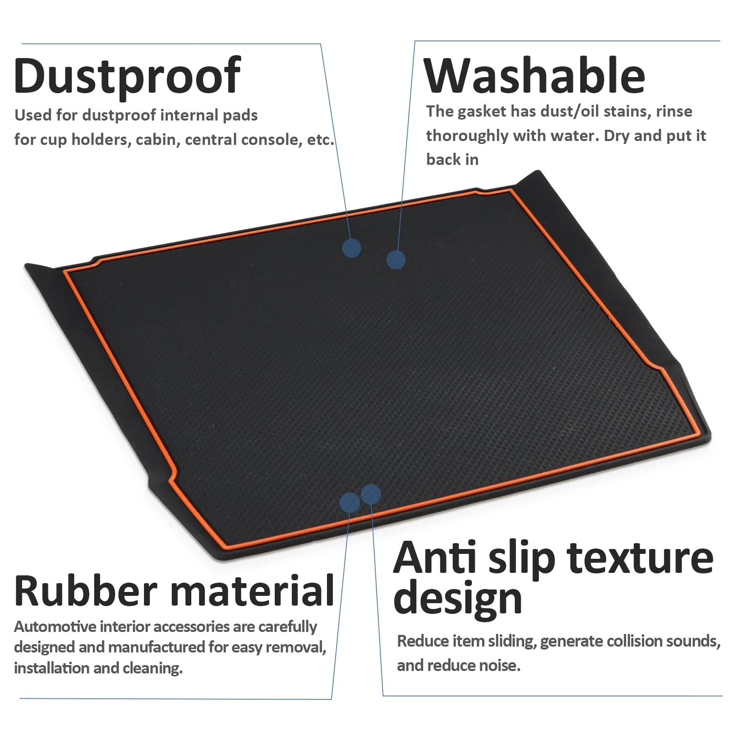 Auto Zentral steuerung Armaturen brett Pad rutsch fest für Subaru Förster 2012 2017 Cross trek-xv Impreza Telefon halter Matte – Detail 28