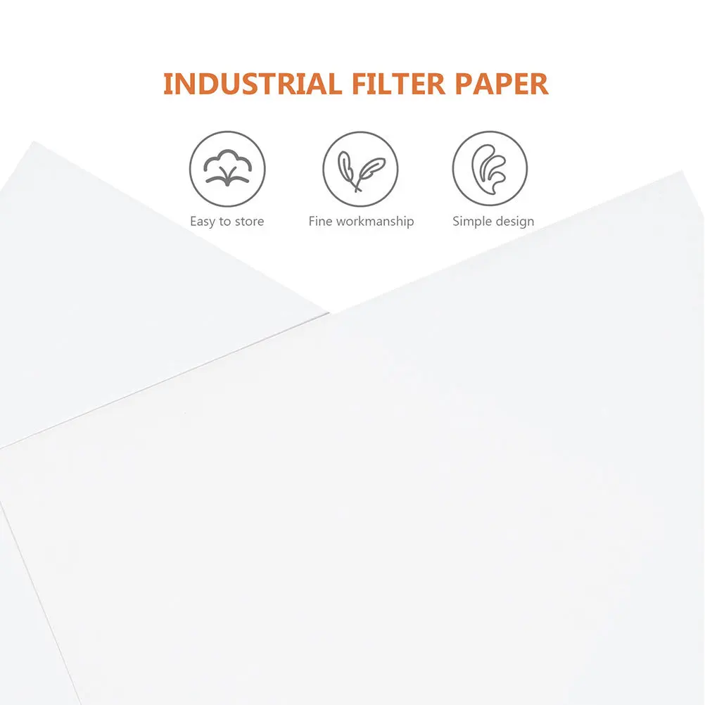 60 Buah Perlengkapan Kertas Filter Lembar Filter Kualitatif Laboratorium Alat Percobaan Lab Penyerapan Air Cepat Peralatan Pengajaran