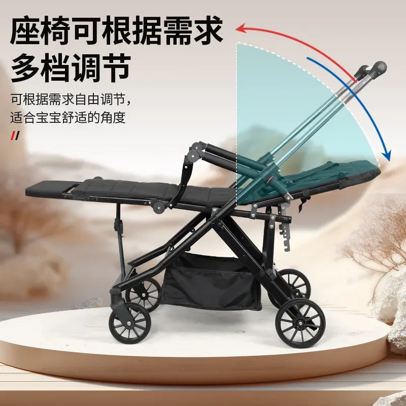 Factory direct sales Sitting and reclining folding children's wheelchairs Fractured cerebral palsy strollers