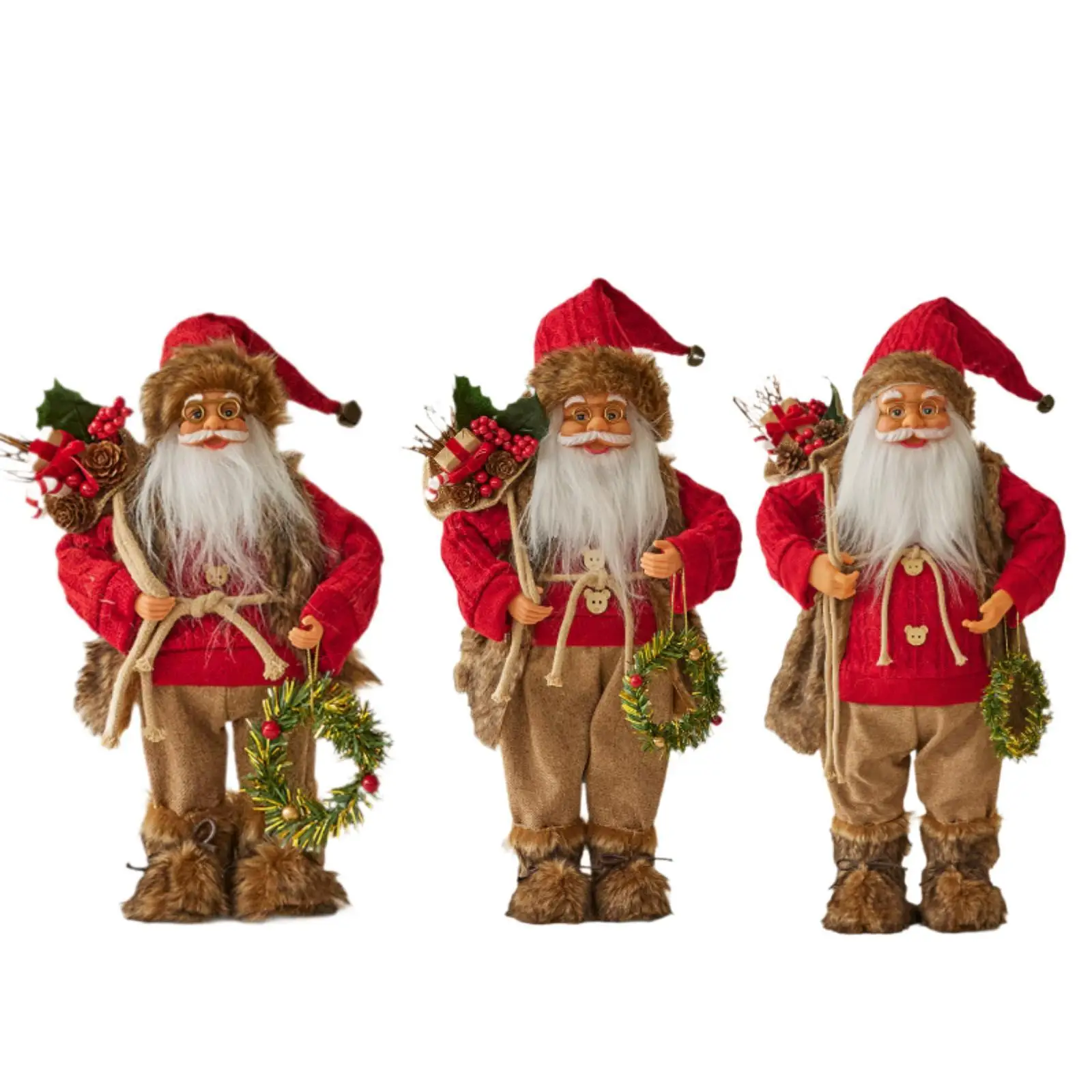 Santa Claus Doll Xmas Gift Christmas Decoration for Indoor Table Dining Room