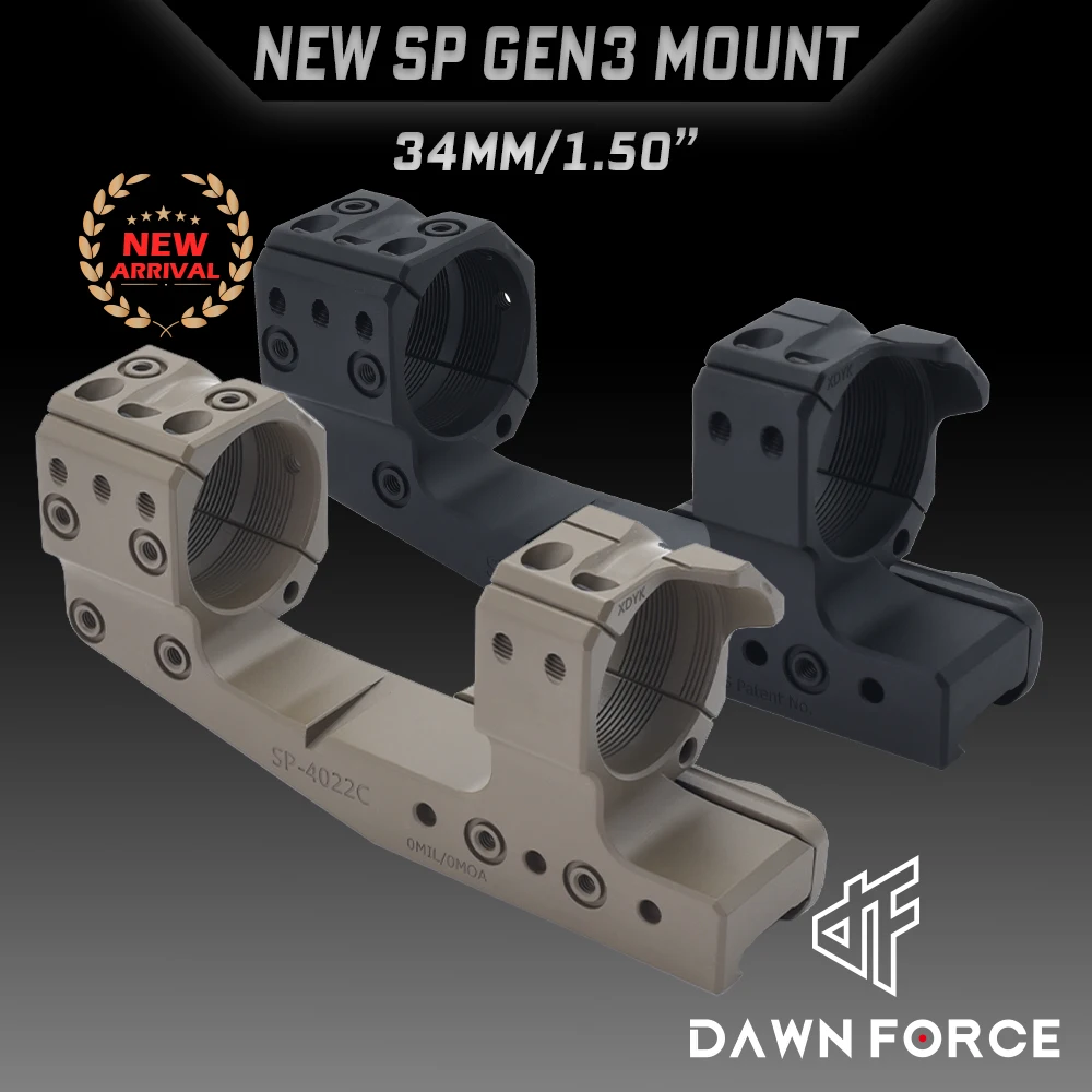 

NEW SP-4022C 1.50inch hight 34mm Tube 0MIL 0MOA Gen3 Scope Mount Shockproof