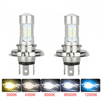 2Pcs H4 H7 9005 9006 LED Headlight H11 H8 H9 H10 H1 H3 Car Fog Light Bulbs DRL Auto Driving Running Lamps 6000K 8000LM 80W 12V