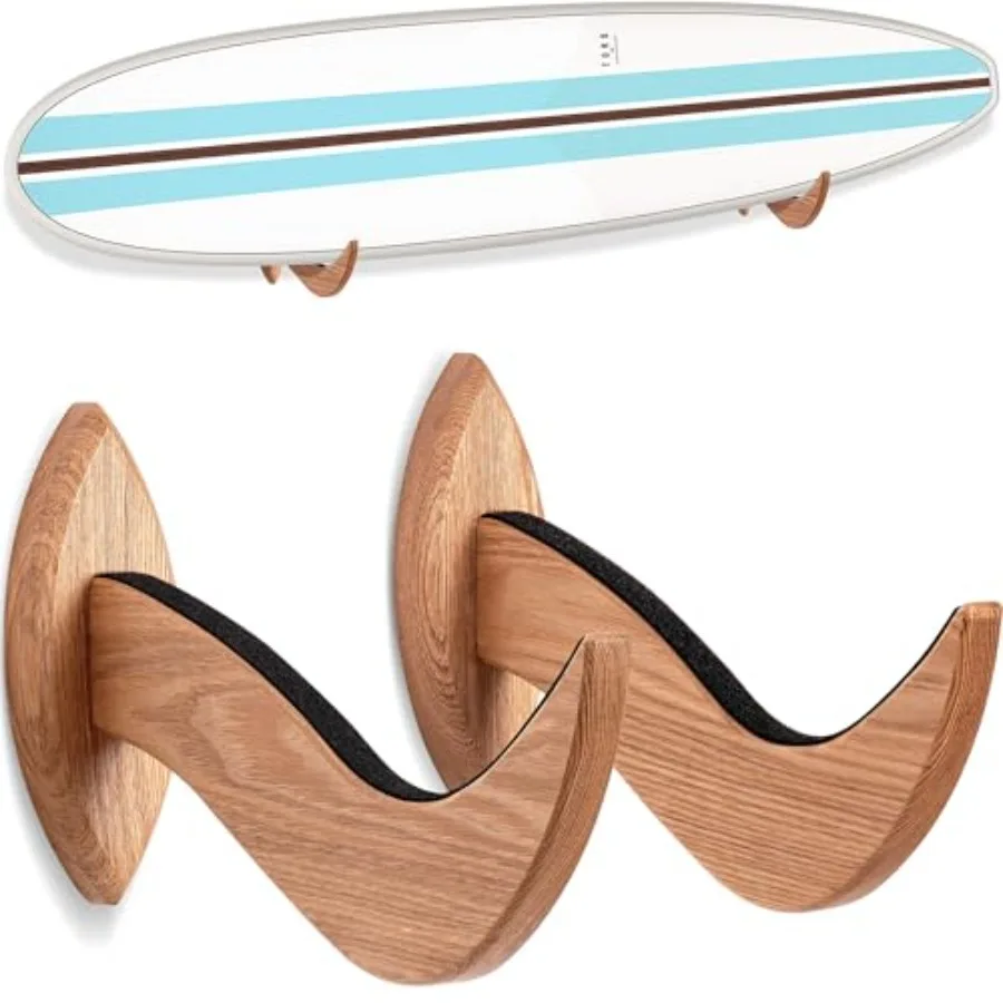 

Surf Board Wall Hangers, Surfboard Mount, Beautiful Sustainable Wooden Rack, Perfect to Display Your Board, Surf Racks, Horizon
