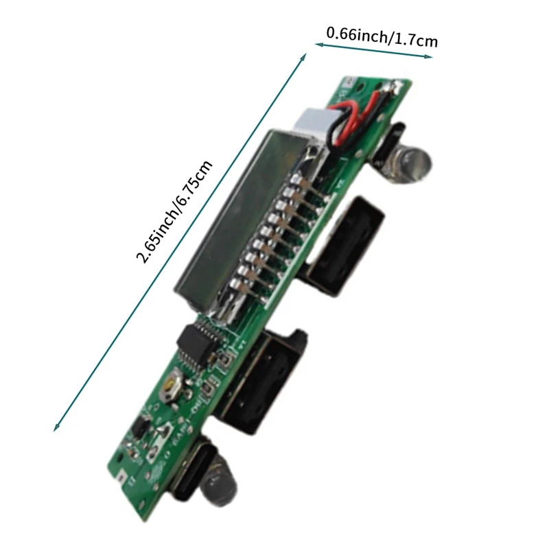 Lithium Battery Charger Board Motherboard LED Dual USB 5V 2.4A Circuit Board Micro/Type-C USB Power Bank 18650 Charging Module