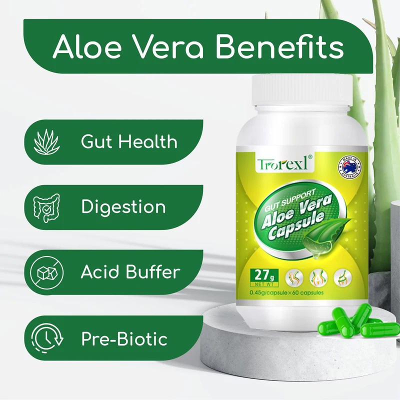 Weight Loss Slimming Products for Men & Women Aloe Vera Appetite Reduction Vegan Capsules