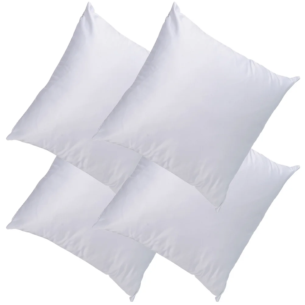

4 Pcs Cushion Covers White Throw Pillows Sublimation Case Sublimations Kopfkissenbezug Pillowcase