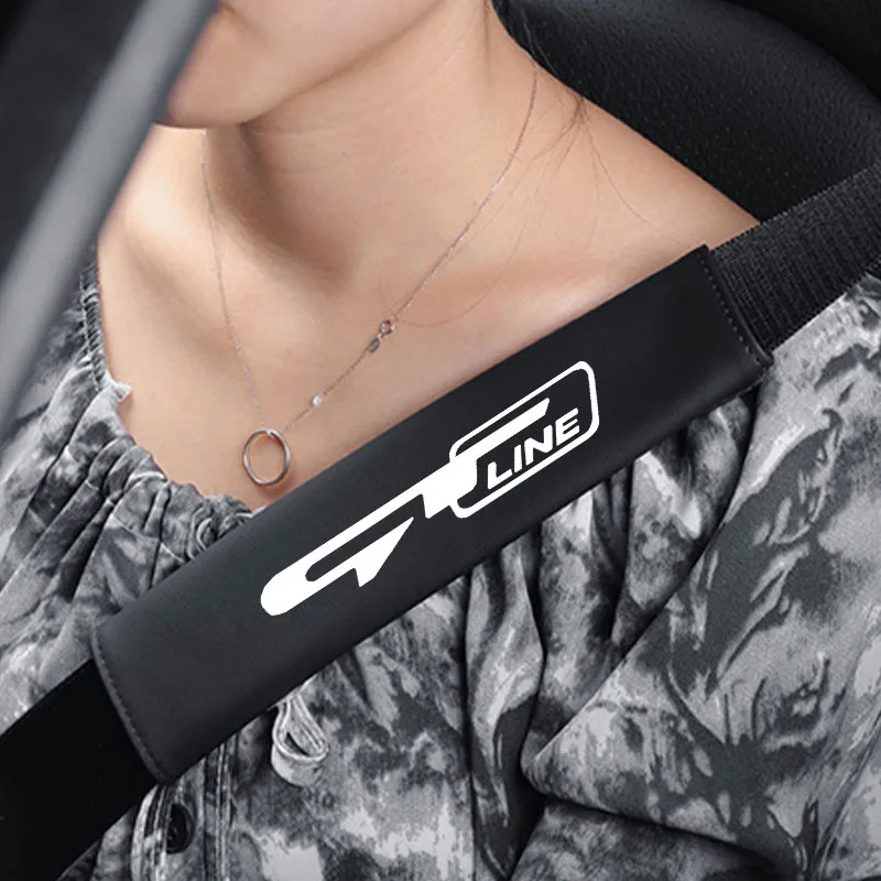 Car Safety Belt Cover Shoulder Pad For KIA GT LINE K2 Sportage Stinger Sorento Ceed soul sorento VENGA KX5 K3 K4 K5 Accessories