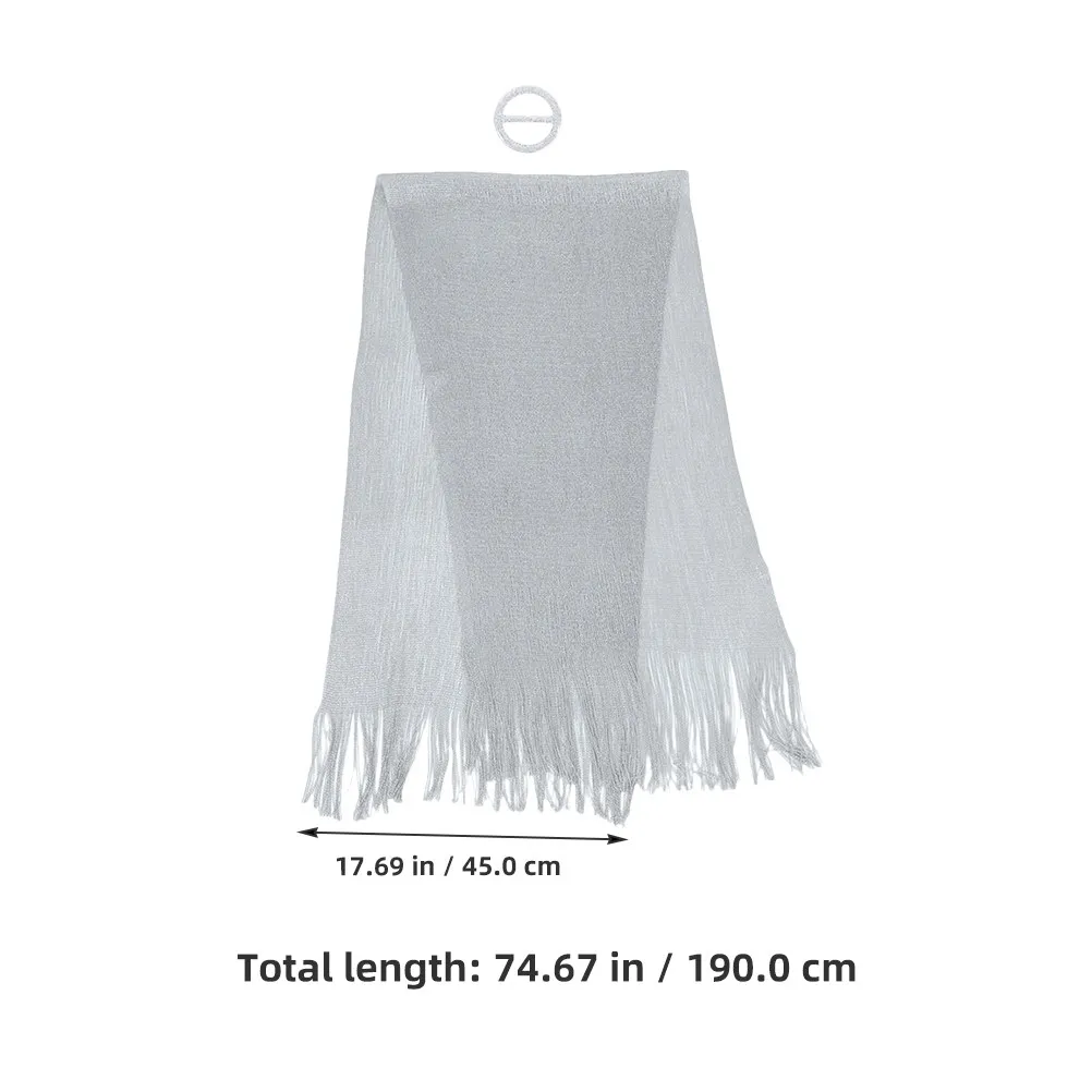2Pcs Sophisticated Triangle Shawl for Bride Bridesmaids Lightweight Dressy Scarf Wrap Wedding Formal Gown Evening Party Bridal