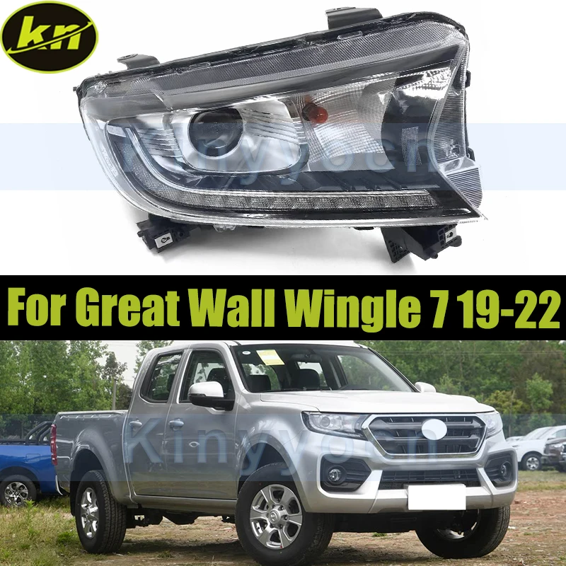 

Front Bumper Headlight Headlamp For Great Wall GWM Wingle 7 2019 2020 2021 2022 Head Light Head Lamp