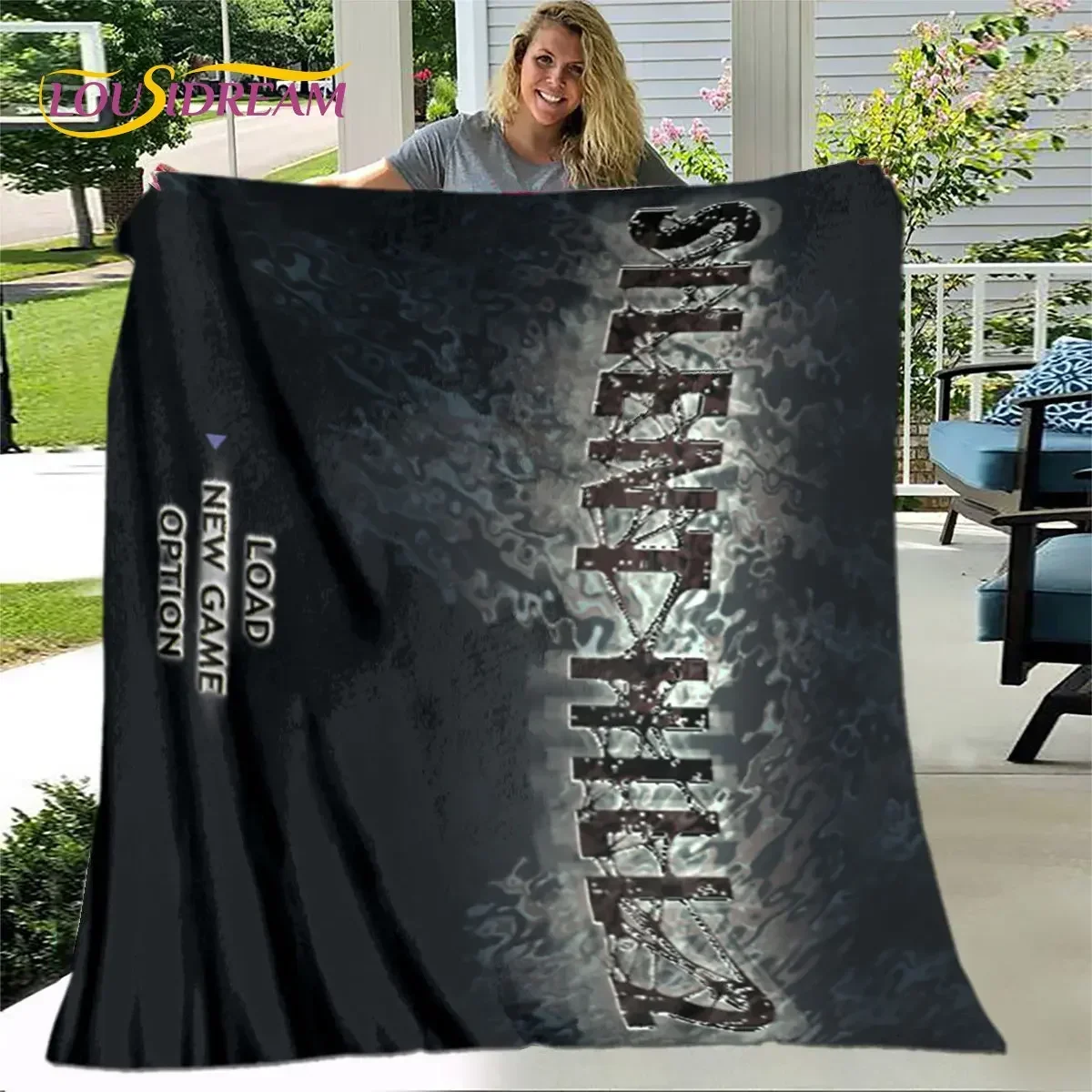 Silent Hill Horror Movie Game Soft Plush Blanket,Flannel Blanket Throw Blanket for Living Room Bedroom Bed Sofa Picnic Cover Kid