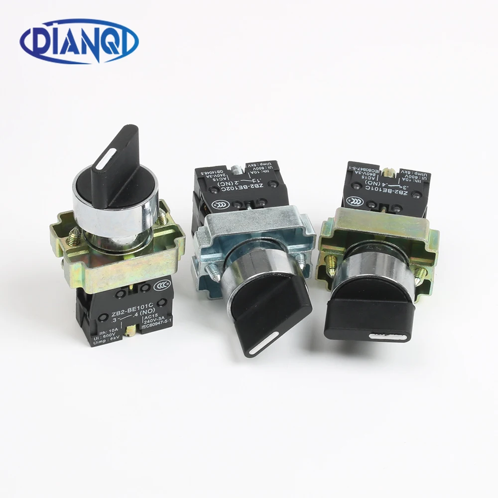 XB2-BD21 BD25 BD33 BD53 BD73 1NO/2NO/1NO1NC 2/3 موقف الإغلاق الذاتي قفل محدد مفتاح بـزر دفع لحظة الذاتي إعادة تعيين