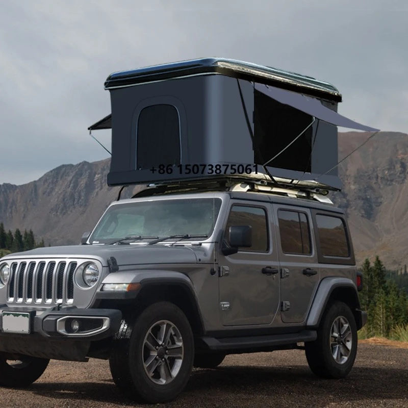 2 Person ABS Helicopter Wrangler Roof Tent Double Layer Aluminum Alloy Pole Straight Bracing Type Waterproof Four-season Truck