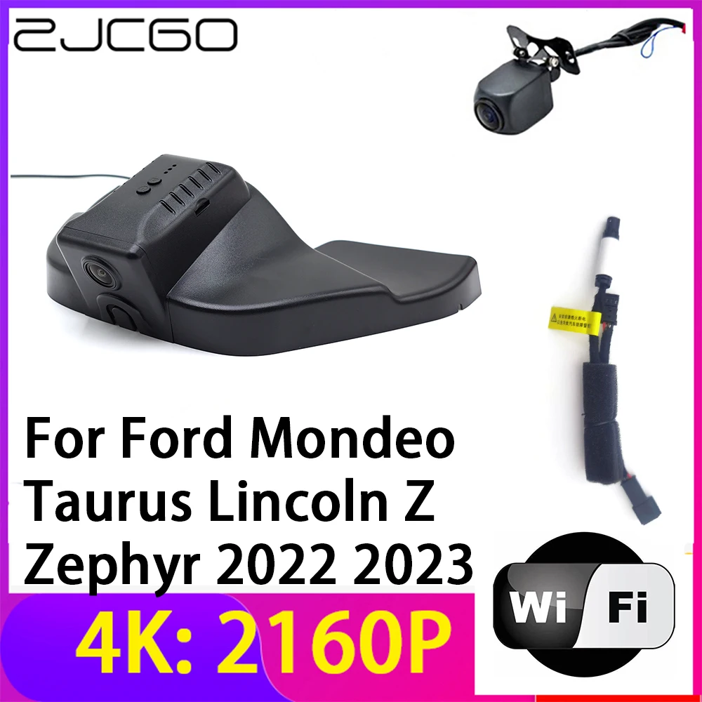 

ZJCGO 4K 2160P Dash Cam Car DVR Camera 2 Lens Recorder Wifi Night Vision for Ford Mondeo Taurus Lincoln Z Zephyr 2022 2023