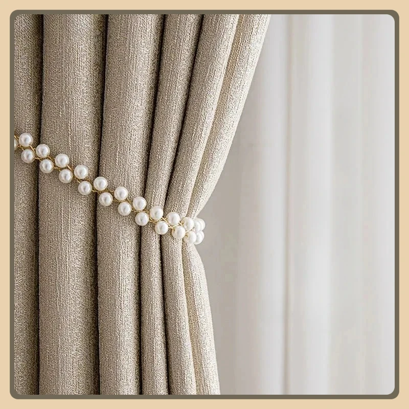 

DZQ Solid Color Blackout Curtains for Dining Livin Room Bedroom Modern Style Winter Curtains Custom Drapes Home Decoration Lace