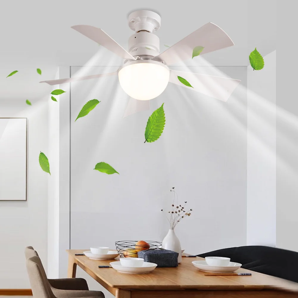 30W Ceiling Fans Lamp with Remote Control Decorative Ceiling Fanlight 3 Speeds Adjustable Creative Fan Lamp for Home Bedroom