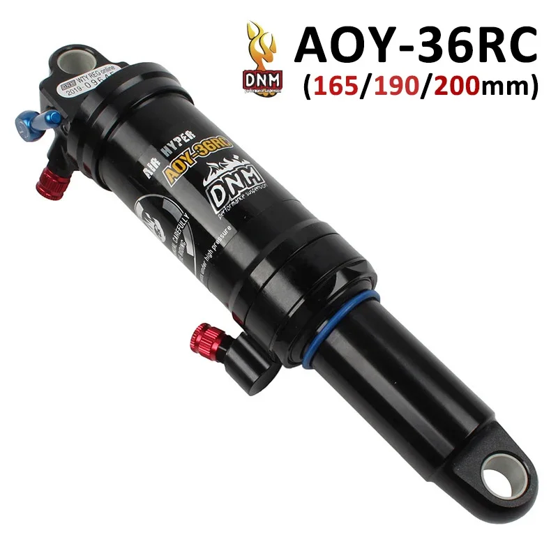 DNM Mtb XC Bicycle Air Shock Absorber 165mm/190mm/200mm Alloy Folding Mountain Downhill Bike Rear Shock Scooter Cycling Parts