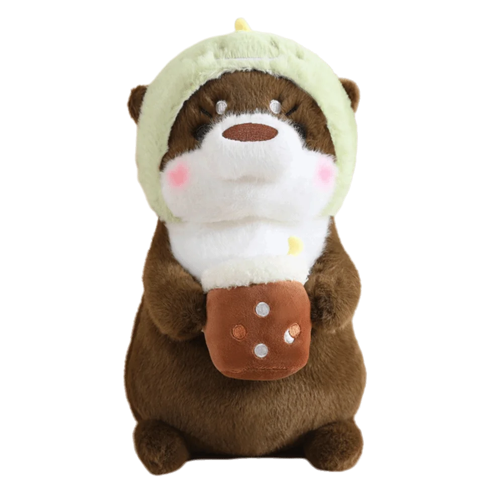 

Soft Material Otter Plush Toy Headgear design 30/40cm Cartoon Animal Toy Lovely Design Transformable Soft Otter Toy