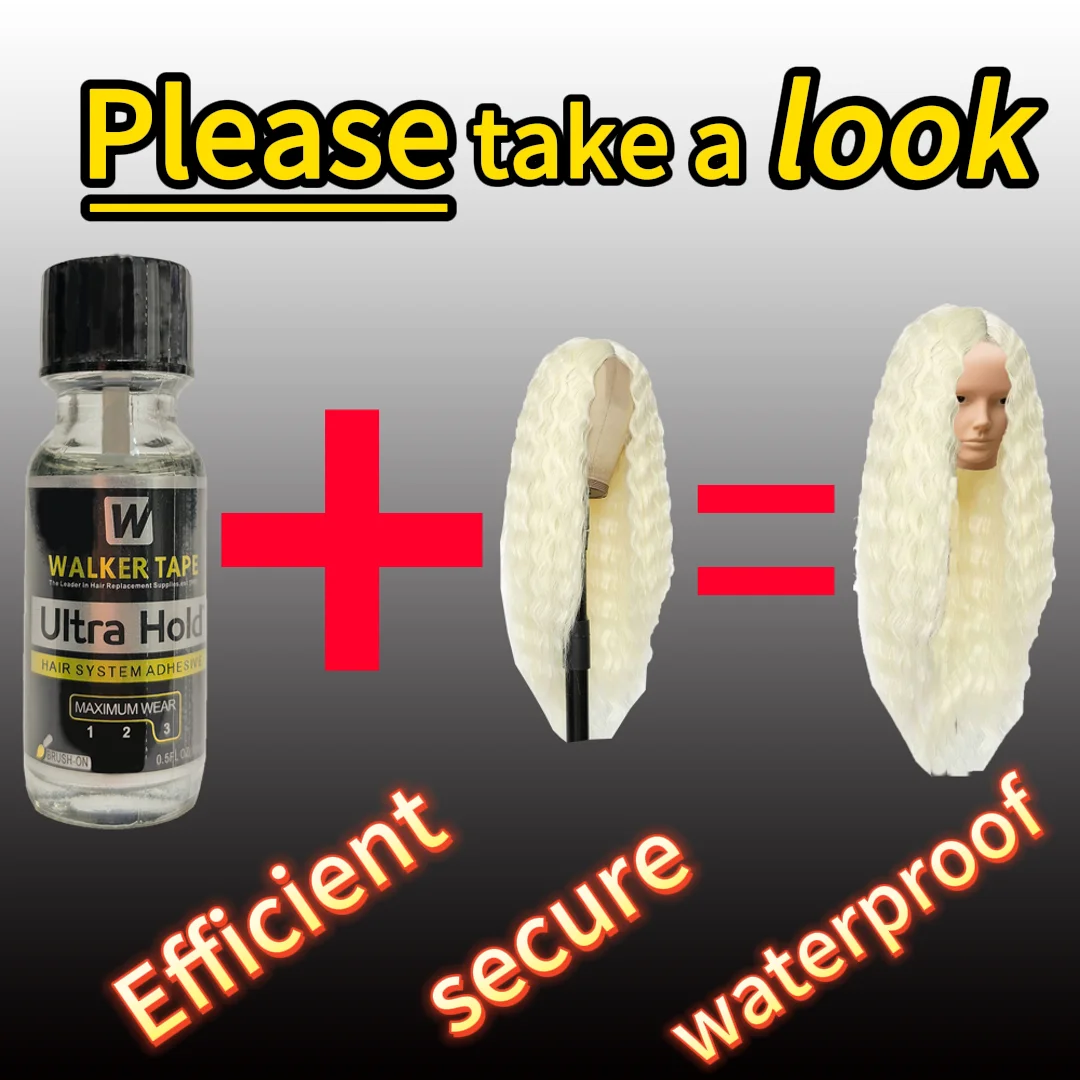 ووكر الشريط الترا عقد الدانتيل لاصق 0.5 أوقية/15 مللي مقاوم للماء شعر مستعار تأثيري إصلاح الأذن اللحية سلس طويلة الأمد لاصق سريع