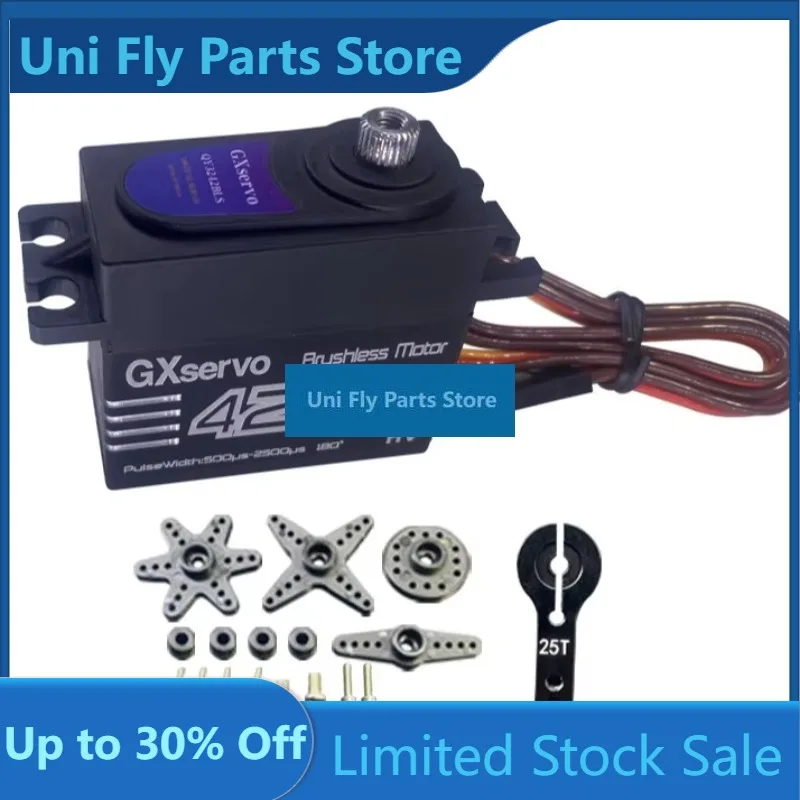 GXservo 42KG Brushless Digital Servo Metal Gear High Torque For 1/8 1/10 RC Crawler Truck Robot DIYUniFly