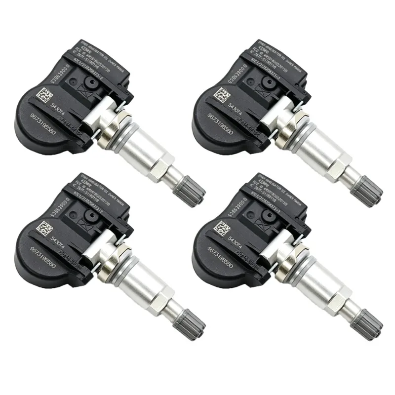 433MHz 4Pcs TPMS Tire Pressure Sensor Monitoring System 9673198580 For Citroen C4 C5 C6 C8 Peugeot 207 307 407 508 607 807 1007