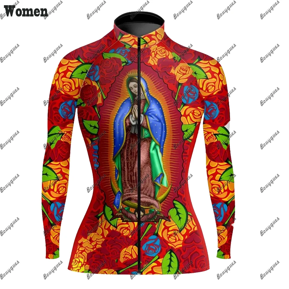 New Women\'s Cycling Jersey MTB Jersey Bicycle Team Cycling Shirt  Long Sleeve Bike Wear Summer Winter Premium Cycle Clothes