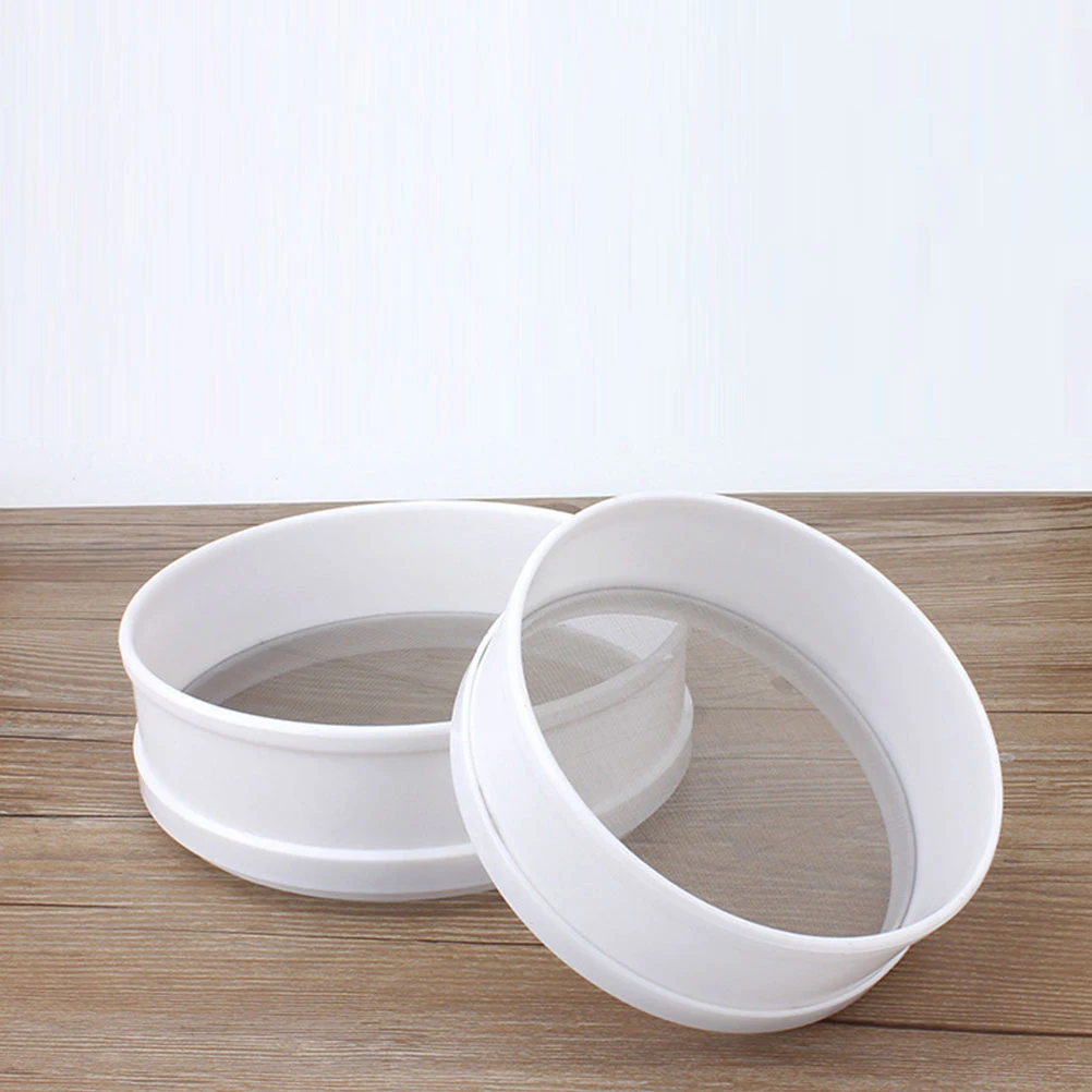 

3pcs Flour Sieve Fine Mesh Strainer Stainless Steel Baking Kitchen Rice Sifter Powder Sugar Biscuit Cake