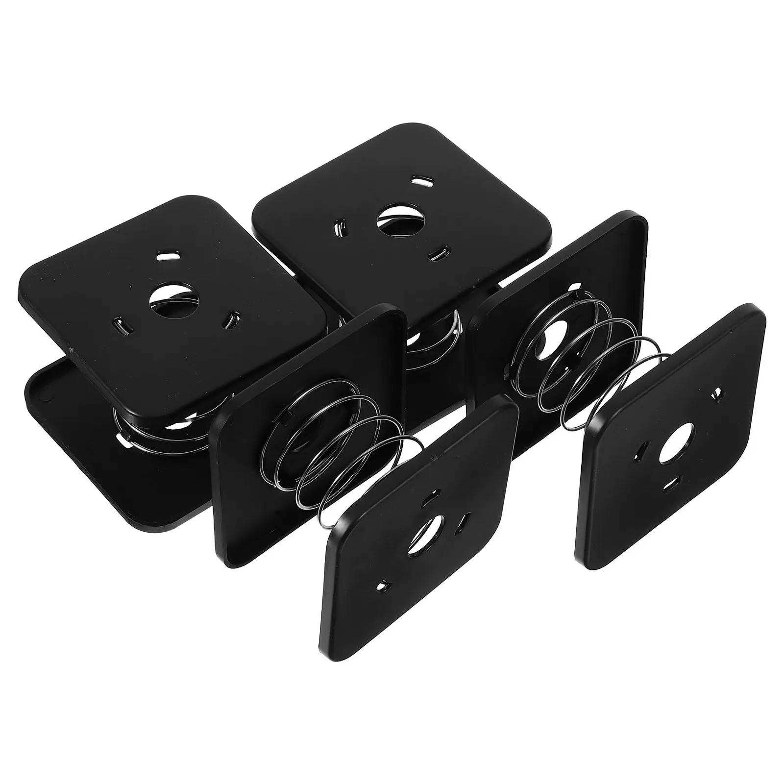 4 pièces de support à ressort pour boîte à mouchoirs, support automatique en plastique pour salle de bain, cuisine, bureau, distributeur de mouchoirs domestique