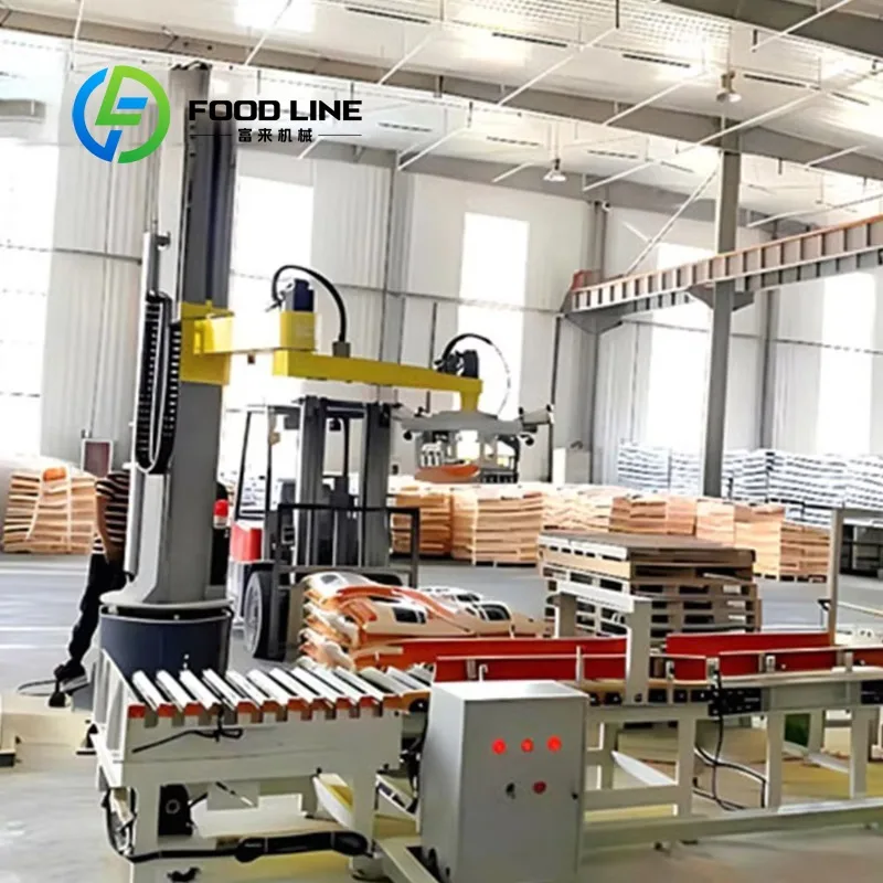 Customized Economic Single Column Robotic Palletizer Automatic Stacking Machine For Industrial Bags Cartons Cans