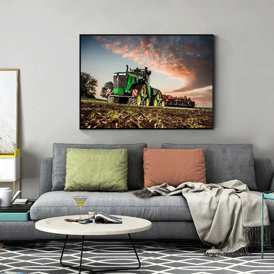 Modern Movie Diamond Painting Tractor Farm Industry Cross Stitch Embroidery Kit Full Diamond Mosaic Picutre DIY 5D Decor Home