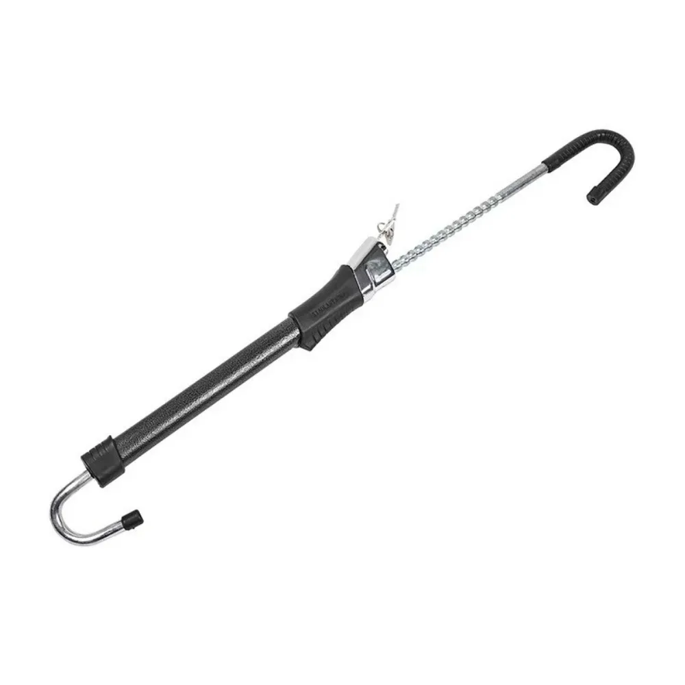 

Stainless Steel Car Steering Wheel Lock Retractable Anti Theft Automobile Security Bar Double Hook Universal
