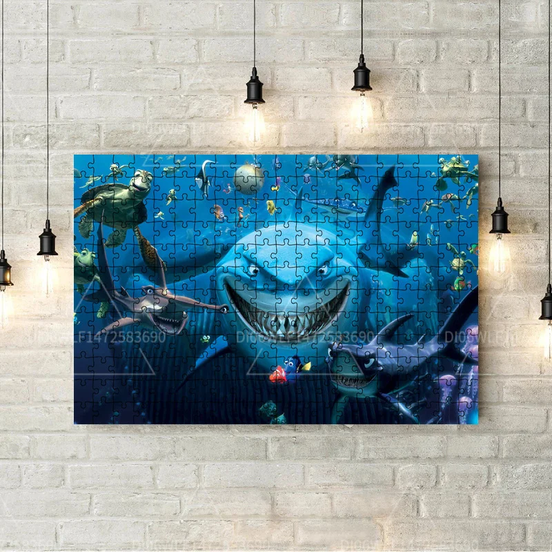 1000 Pieces Puzzle Toys Finding Nemo Shark Children Educational Toys Wooden Puzzles Adult Handmade Toys Family Game Poster Gifts