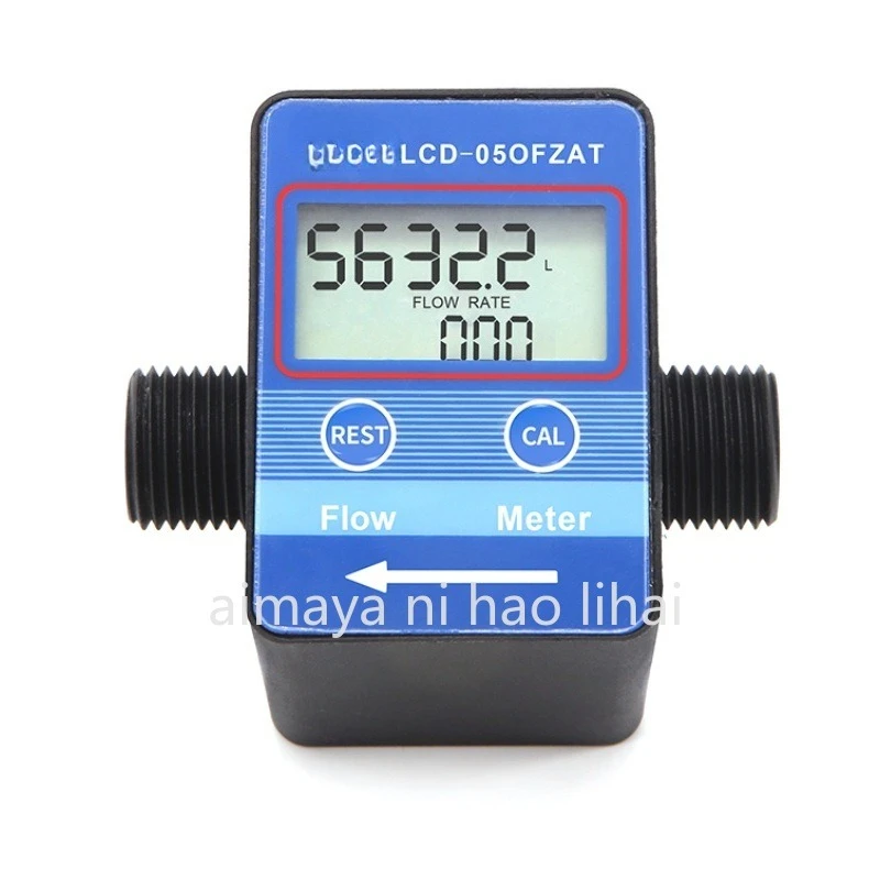 

Цифровой расходомер G1/2 G3/4 дюйма с ЖК-дисплеем для воды, молока, масла, измеритель расхода, счетчик общего расхода, приборы для измерения расхода