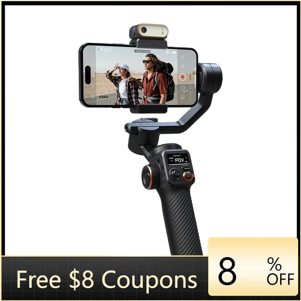 Универсальный шарнирный стабилизатор Hohem Isteady M6, смартфон, 3-осевой экран мобильного телефона, встроенная и начальная задержка движения