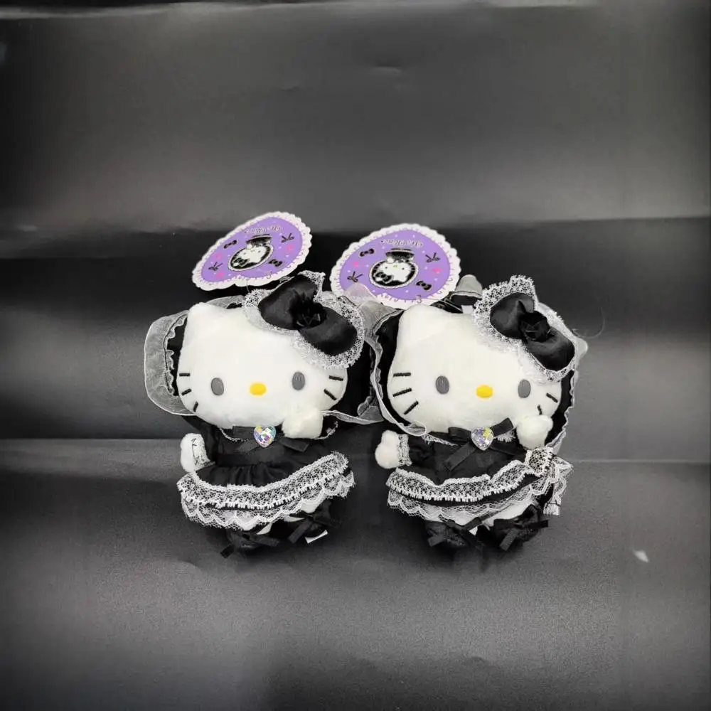 kawaii سانريو خادمة لولي مرحبا كيتي القط أفخم دمية الحب زر قلادة الديكور مفتاح سلسلة الفتيات ألعاب إبداعية هدية عيد ميلاد