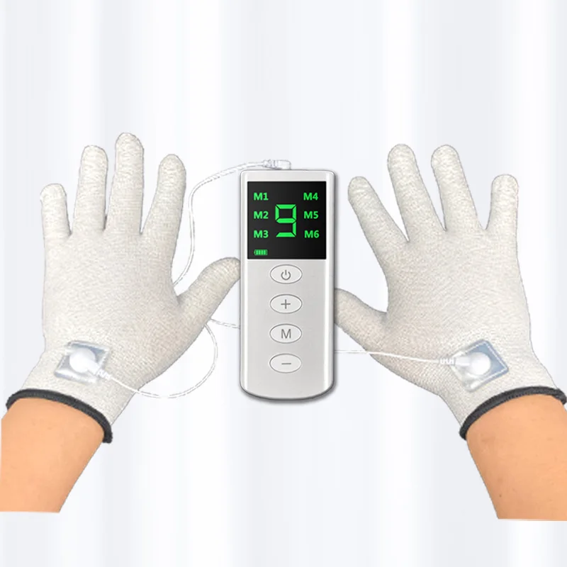 EMS Hand Massager Therapy Machine Physical Electric Massage Gloves