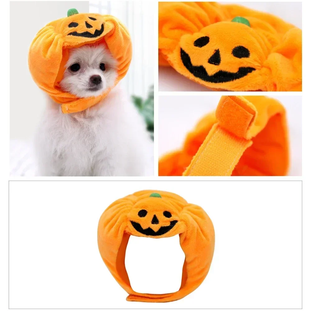 Haustier-Halloween-Kürbis-Hut, Lustiger Großformatiger Haustier-Kopfschmuck, Niedliche Verkleidung für Katzen und Hunde, Karneval-Themenparty, Haustier-Party-Zubehör – Detail 5