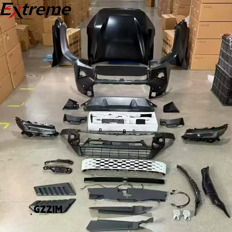 Car Front & Rear Bumper Facelift Fender Hood Car Lamp Bodykit Body Kit for Toyota Hilux 2016-2025 Upgrade to 2026