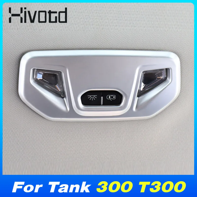 

Car Front Rear Reading Light Frame Cover Decoration Parts For WEY GWM Tank 300 T300 2022-2023 Interior Accessories Styling