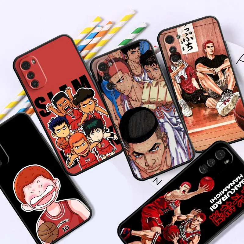 

Slam Dunk Anime Phone Case For Motorola G85 Edge 50 G24 G35 G14 G04 40 G72 G34 G31 G Stylus G54 G13 G32 5G Black