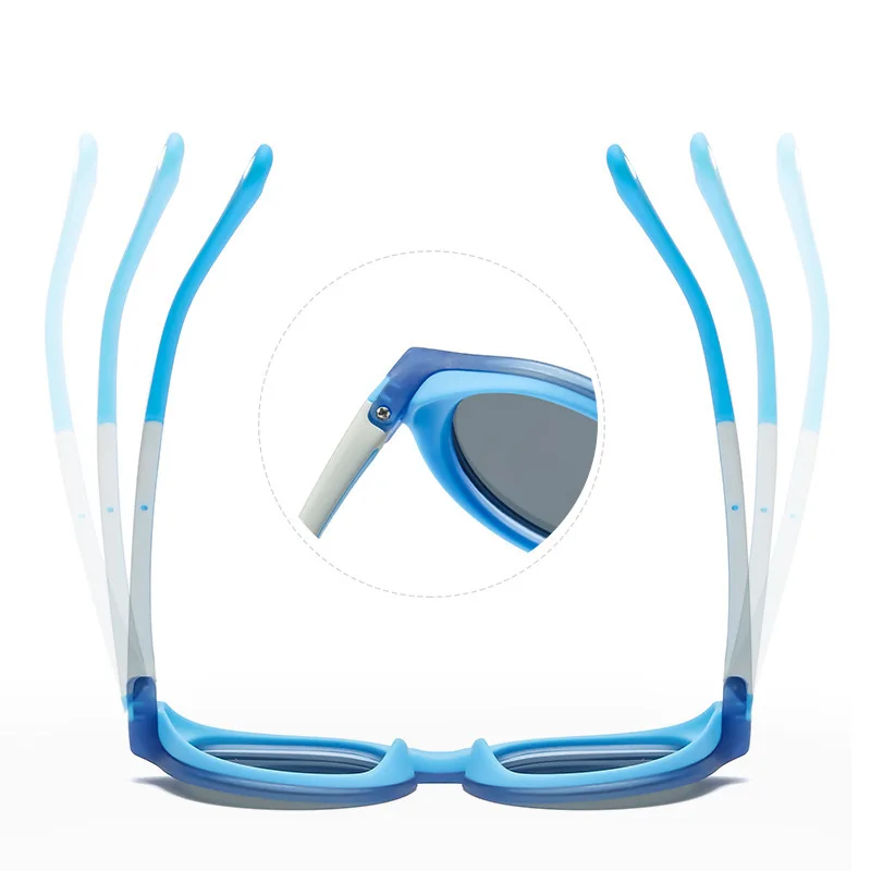 Fashion Frame Boys and Girls Trend Polarized UV Protection Sun-Shade Glasses