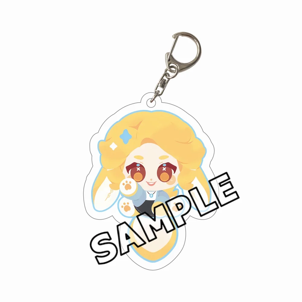 Game Identity V 6cm Acrylic Cute Character Backpack Hanger Pendant Car Key Decoration Fan Gift Keychain view 6