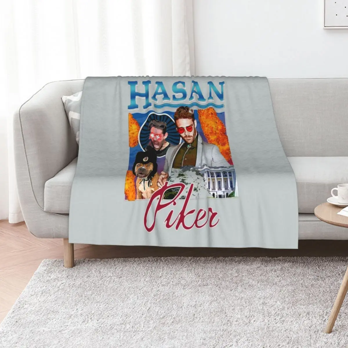 

Hasan Piker Throw Blanket Camping bed plaid Nap Thins Blankets