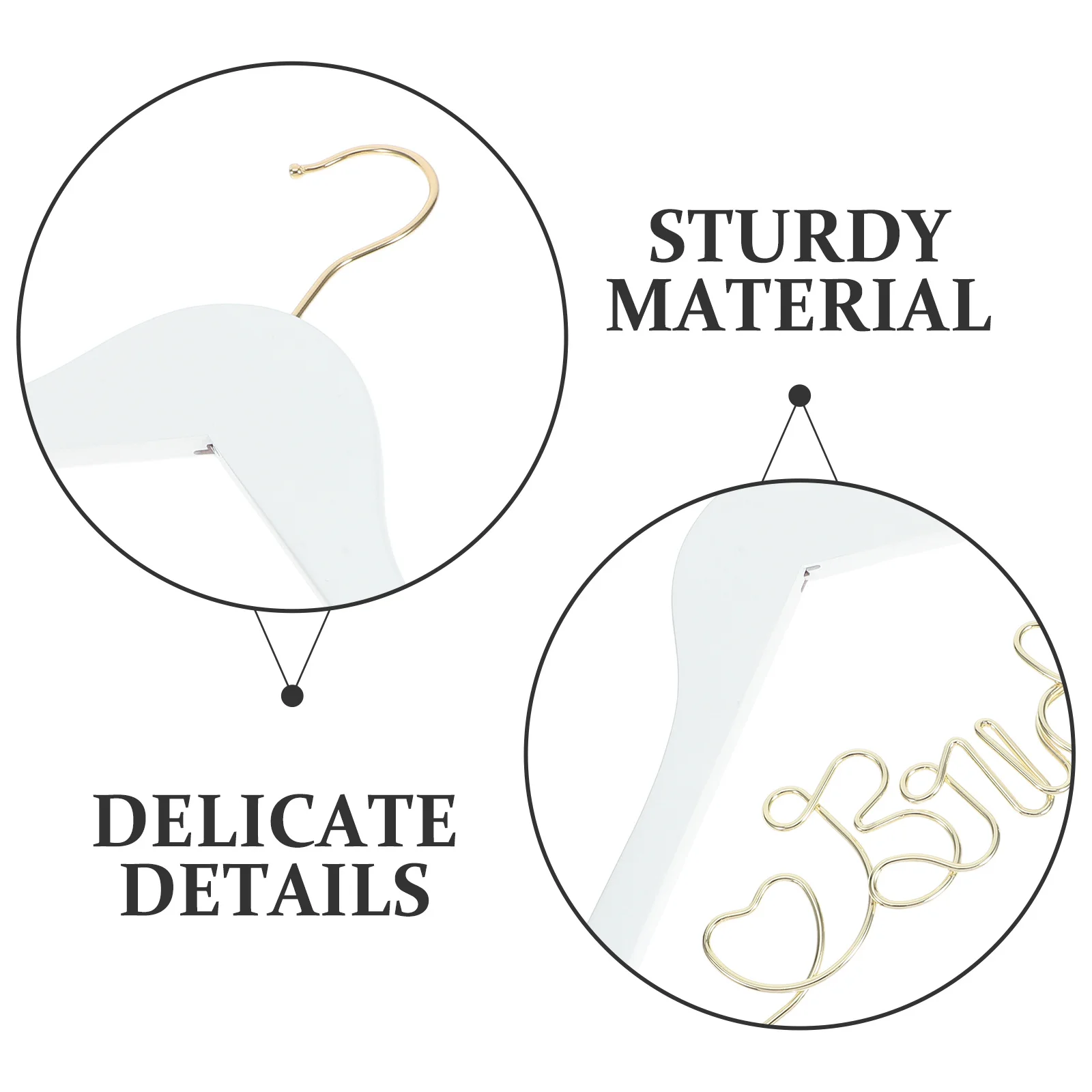 Colgador de vestido de novia, colgador de alambre de madera para novia, diseño antideslizante para vestidos de manga sin tirantes, soporte de exhibición para vestido de novia