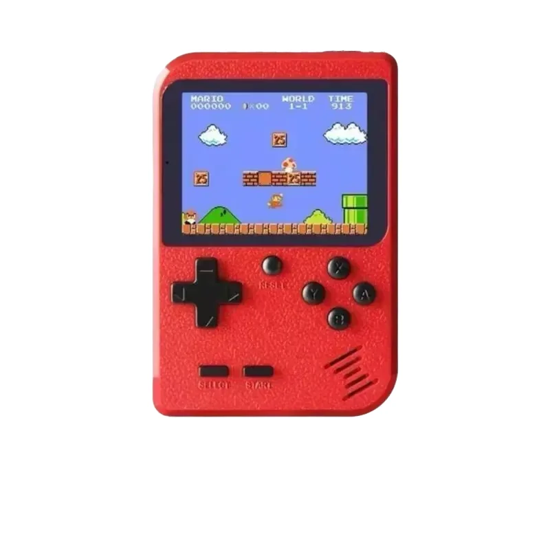 HTMCK Red Retro Classic Handheld Game Console for Children with 400 Built-in Games Rechargeable Small Gaming System image 2