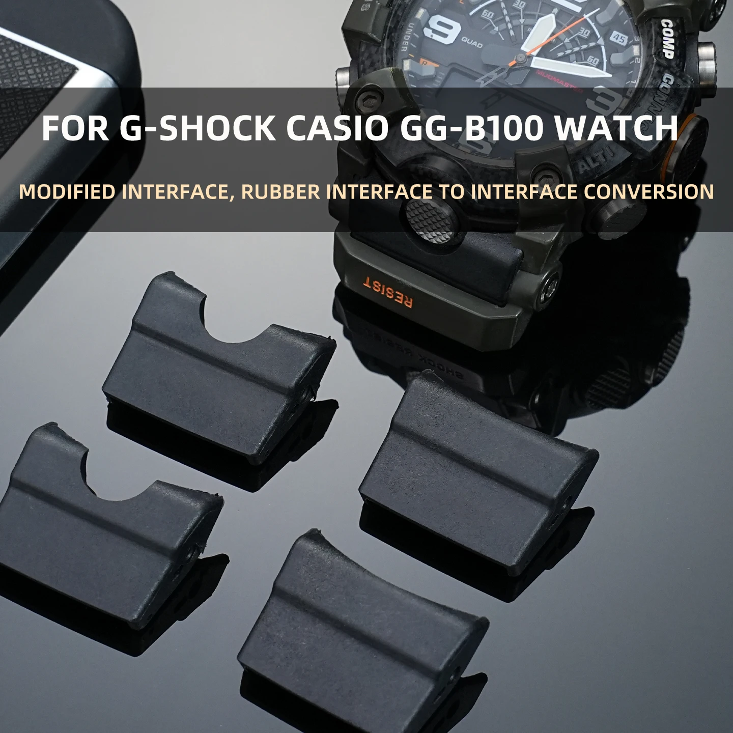 For Casio G-SHOCK GG-B100 Watch BandInterface Small Mud King Third Generation Glial Head Grain Conversion Interface Accessories