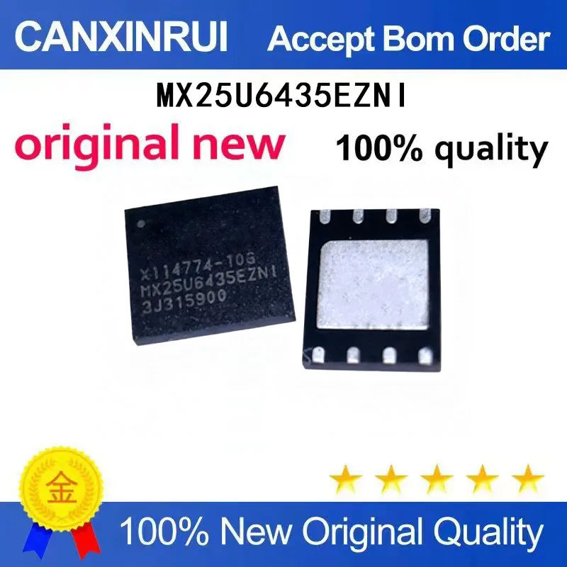 

(5-100 Pieces) MX25U6435EZNI MX25U6435EZNI-10G MX2SU643EZN1QFN8 chip IC