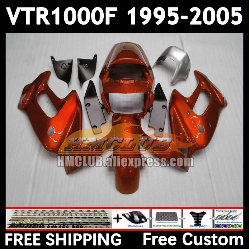 SuperHawk For HONDA VTR1000 F VTR 1000 F 1000F 83No.84 VTR1000F 95 96 97 98 99 00 2001 2002 metal red 2003 2004 2005 Fairing