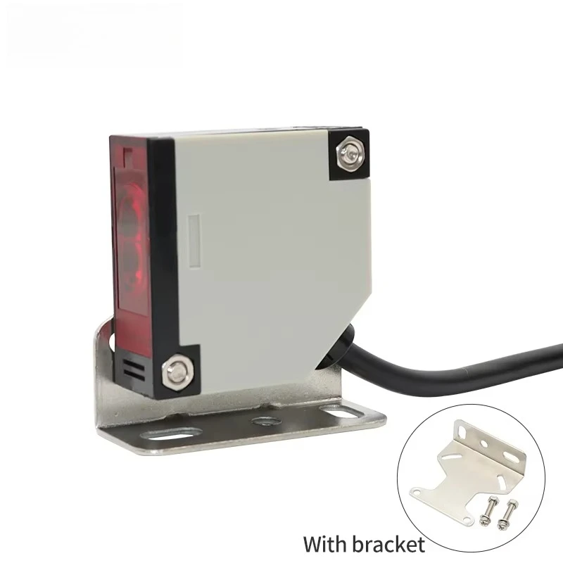 3pcs E3JK-5D Inductive Photoelectric Sensor Diffuse Reflection Flame Retardant Shell Detection Range 5M Switches