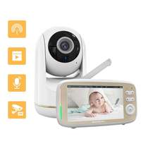 Baby Monitor 5 Inch IPS LCD 720P Larger Display With Camera Zoom 2 Way Audio Night Vision Babysitter Camera VB803