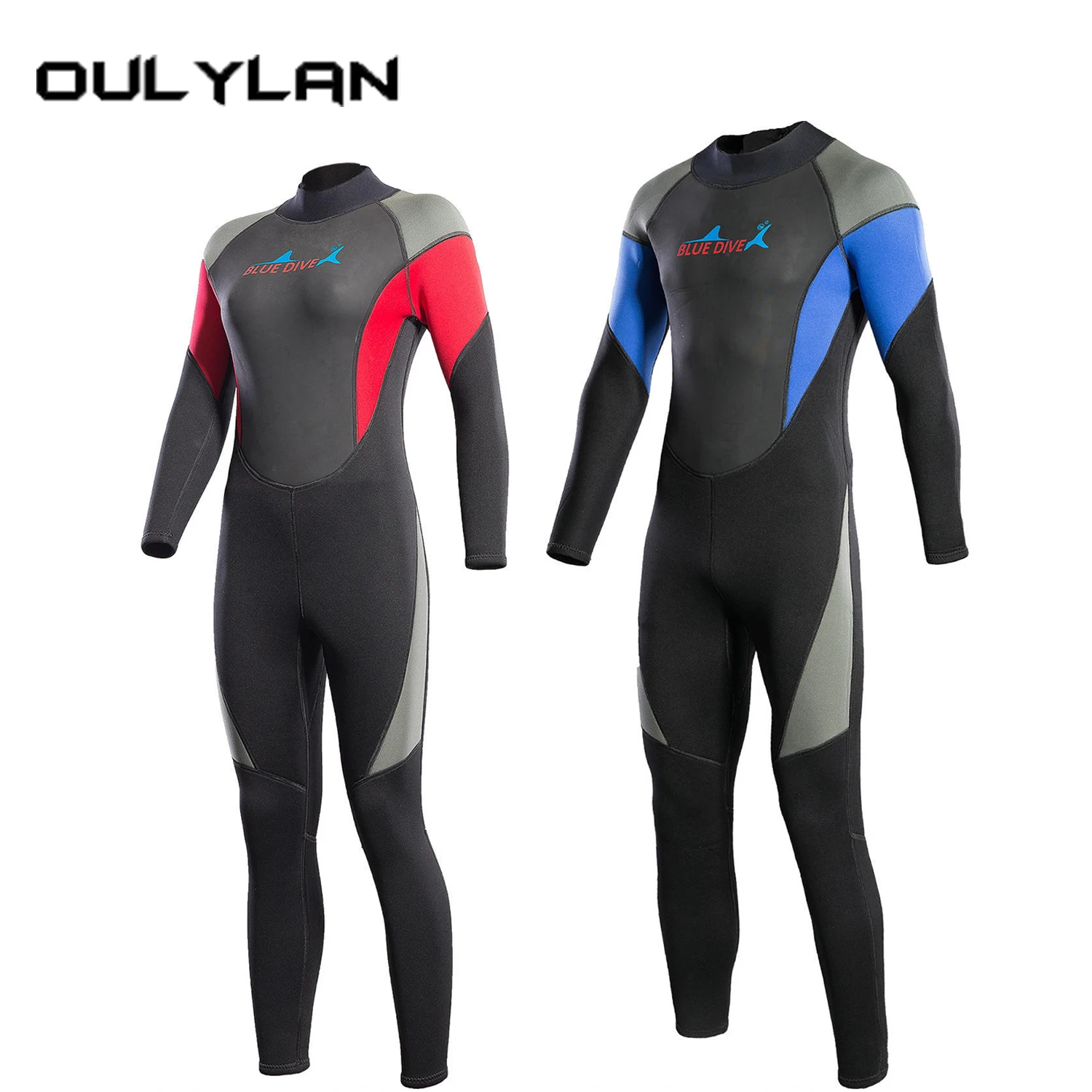 

3MM Neoprene Thermal Wetsuit One-Piece Scuba Diving Suit Long Sleeve Women Men Spearfishing Surfing Snorkeling Swimsuit